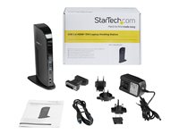 StarTech.com USB 3.0-dockningsstation för dubbla skärmar med HDMI - DVI - 6 USB-portar - Dockningsstation - USB - 1GbE - för P/N: ARMBARDUO, ARMBARDUOV, ARMDUAL, ARMDUAL30, ARMDUALV, ARMSLIMDUO, SVA5M4NEUA, TB33A1C USB3SDOCKHD