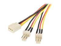 StarTech.com Strömsplitterkabel för TX3-fläkt, - Strömdelare för fläkt - 3 PIN intern effekt (hona) till 3 PIN intern effekt (hane) - 30 cm TX3SPLIT12