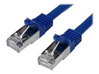 StarTech.com Cat6-patchkabel - skärmad (SFTP) - 0,5 m, blå - Patch-kabel - RJ-45 (hane) till RJ-45 (hane) - 50 cm - SFTP - CAT 6 - formpressad, hakfri - blå N6SPAT50CMBL