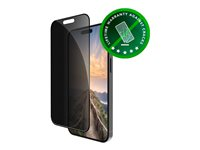 dbramante1928 Eco-shield - Skärmskydd för mobiltelefon - bulk - med sekretessfilter - ramfärg svart - för Apple iPhone 17 ES63CL004403