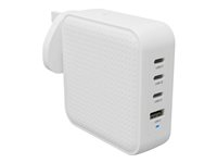 Targus HyperJuice - Strömadapter - GaN - 100 Wh - QC 3.0, Power Delivery 3.0 + PPS - 4 utdatakontakter (USB, 3 x USB-C) - vit HJ1002WHWWGL