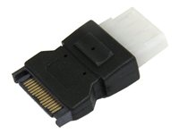 StarTech.com SATA till LP4- strömkabeladapter - F/M - Strömadapter - SATA-ström (hane) till 4 pin intern effekt (hona) - svart - för P/N: 25SAT35HDD, BRACKET25SAT, DRW110SATBK, S32M2NGFFPEX, SAT32MSATPEX, SATSASBAY3BK LP4SATAFM