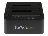 StarTech.com Standalone Hard Drive Duplicator, Dual Bay HDDSSD ClonerCopier, USB 3.1 (10 Gbps) to SATA III (6Gbps) HDDSSD Docking Station, Hard Disk Duplicator Dock - Hard Drive Cloner - Hårddiskduplikator - 2 fack (SATA-300) - för P/N: TBLT3MM1MA, TBLT3MM2M, TBLT3MM2MA SDOCK2U313R