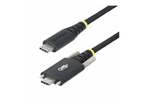 StarTech.com 10ft (3m) USB-C Charging Cable, 240W, Silicone Jacket - USB-kabel - 24 pin USB-C (hane) rakt/lockande till 24 pin USB-C (hane) rak - USB 2.0 - 48 V - 5 A - 3 m - utökat effektområde (EPR), USB-strömförsörjning (240W), Stöd för Power Delivery 3,1 - svart S2CEPR3M-USBSL-CABLE
