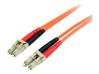 StarTech.com 5m Fiber Optic Cable - Multimode Duplex 62.5/125 - LSZH - LC/LC - OM1 - LC to LC Fiber Patch Cable (FIBLCLC5) - Patch-kabel - LC multiläge (hane) till LC multiläge (hane) - 5 m - 5 m - fiberoptisk - duplex - 62,5/125 mikron - orange FIBLCLC5