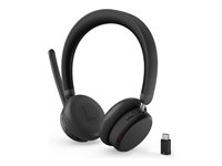 Lenovo 6550 - Headset - på örat - Bluetooth - trådlös - aktiv brusradering - svart - Certifierad för Microsoft-teams 4XD1S19778