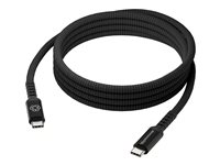 dbramante1928 re-charge it - USB-kabel - 24 pin USB-C (hane) till 24 pin USB-C (hane) - flätad kabel, upp till 100W laddningskraft - svart CB20CCBL7235