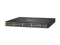 HPE Aruba Networking CX 6300L 48p Smart Rate 1G/2.5G/5G Class8/6 PoE 2p 50G and 2p 10G LRM L2 Switch - Switch - L3 - 48 x 1/2.5/5GBase-T (PoE++) + 2 x 50 Gigabit Ethernet SFP56 + 2 x 1 Gigabit/10 Gigabit SFP+ (upplänk/stackning) - rackmonterbar - PoE++ S3L77A