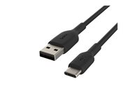 Belkin BoostCharge - USB-kabel - USB-C (hane) till USB (hane) - 15 cm - svart CAB001BT0MBK