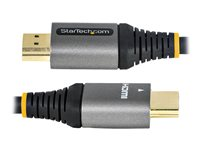 StarTech.com 12ft (4m) HDMI 2.1 Cable, Certified Ultra High Speed HDMI Cable 48Gbps, 8K 60Hz/4K 120Hz HDR10+ eARC, Ultra HD 8K HDMI Cable/Cord w/TPE Jacket, For UHD Monitor/TV/Display - Dolby Vision/Atmos, DTS-HD (HDMM21V4M) - Ultra High Speed - HDMI-kabel med Ethernet - HDMI hane till HDMI hane - 4 m - skärmad - grå, svart - passiv, 4K120Hz stöd, 8K60 Hz (7680 x 4320) stöd - för P/N: 4PORT-8K-HDMI-SWITCH HDMM21V4M