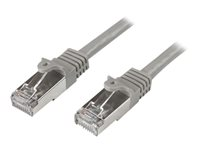 StarTech.com Cat6-patchkabel - skärmad (SFTP) - 3 m, grå - Patch-kabel - RJ-45 (hane) till RJ-45 (hane) - 3 m - SFTP - CAT 6 - formpressad, hakfri - grå N6SPAT3MGR
