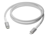 dbramante1928 re-charge - Lightning-kabel - 24 pin USB-C hane till Lightning hane - 1.2 m - flätad kabel, 100 % återvunnen plast CB12CLGR7117