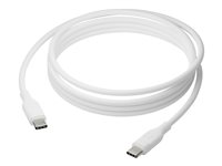 dbramante1928 re-charge - USB-kabel - 24 pin USB-C (hane) till 24 pin USB-C (hane) - USB 2.0 - 2.5 m - USB-strömförsörjning (100W), up to 480 Mbps, flätad kabel CB25CCWH7091