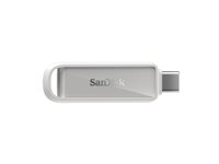 SanDisk Phone Drive - USB flash-enhet - 256 GB - USB-C 3.2 Gen 1 - arctic white SDIXS0N-256G-GN6NE