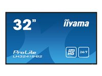 iiyama ProLite LH3241S-B2 - 32" Diagonal klass LED-bakgrundsbelyst LCD-skärm - digital skyltning - med inbyggd SoC-mediespelare - 1080p 1920 x 1080 - svart LH3241S-B2