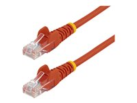 StarTech.com 5m Red Cat5e / Cat 5 Snagless Ethernet Patch Cable 5 m - Nätverkskabel - RJ-45 (hane) till RJ-45 (hane) - 5 m - UTP - CAT 5e - hakfri, tvinnad - röd 45PAT5MRD