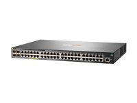 HPE Aruba 2930F 48G PoE+ 4SFP+ TAA - Switch - L3 - Administrerad - 48 x 10/100/1000 (PoE+) + 4 x 1 gigabit/10 gigabit SFP+ (upplänk) - rackmonterbar - PoE+ (370 W) - TAA-kompatibel JL264A#ABB