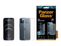 PanzerGlass - Skärm-/ryggskyddssats för mobiltelefon - 360° skydd - glas - för Apple iPhone 12 Pro Max B2709