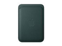 Apple - Plånbok för mobiltelefon/kreditkort - MagSafe-kompatibilitet - mikrotwill, FineWoven - mörkgrön MA6Y4ZM/A