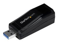 StarTech.com USB 3.0 to Gigabit Ethernet NIC Network Adapter - 10/100/100 Mbps Network Adapter - USB to Ethernet LAN Adapter - USB to RJ45 (USB31000NDS) - Nätverksadapter - USB 3.0 - Gigabit Ethernet - svart USB31000NDS