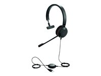 Jabra Evolve 30 II UC Mono - Headset - på örat - kabelansluten - USB-C, USB-A - ljudisolerande - Alcatel-Lucent-certifierad, Avaya-certifierad, Certifierad för Microsoft-teams, Cisco Certified, Unify-certifierad 5393-829-369