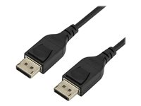 StarTech.com 1 m VESA-certifierad DisplayPort 1.4-kabel - 8K 60Hz HBR3 HDR - 91 cm Super UHD DisplayPort till DisplayPort-skärmsladd - Ultra HD 4K 120Hz DP 1.4 smal videokabel M/M DP-kontakt - DisplayPort-kabel - DisplayPort (hane) spärrad till DisplayPort (hane) spärrad - DisplayPort 1.4 - 1 m - stöd för 8K - svart - för P/N: CDP2DPHD, CDP2DPVGA, SV231QDPU34K, TB32DP14 DP14MM1M