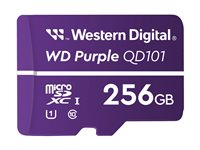 WD Purple WDD256G1P0C-85AEL0 - Flash-minneskort - 256 GB - UHS-I U1 / Class10 - microSDXC - lila WDD256G1P0C-85AEL0