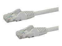 StarTech.com Cat6-patchkabel med hakfria RJ45-kontakter ? 2 m, vit - Patch-kabel - RJ-45 (hane) till RJ-45 (hane) - 2 m - UTP - CAT 6 - hakfri - vit N6PATC2MWH