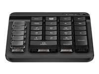 HP 435 - Tangentsats - 9 programmerbara tangenter, låg profil tangentresor, utbytbara tangenter med klistermärken - trådlös - Bluetooth 5.3 - svart 7N7C3AA