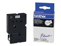 Brother - Svart - vit - Rulle (1,2 cm) 1 rulle (rullar) etiketter - för P-Touch PT-15, PT-20, PT-6 TC201