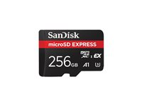 SanDisk Express - Flash-minneskort - 256 GB - mikroSDXC UHS-I SDSQXFN-256G-GN4NN