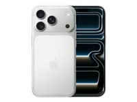 Apple iPhone 17 Pro - 5G smartphone - dual-SIM / Internminne 1 TB - OLED-skärm - 6.3" - 2622 x 1206 pixlar (120 Hz) - 3 st. bakre kameror 48 MP, 48 MP, 48 MP - front camera 18 megapixlar - silver MG8P4QN/A