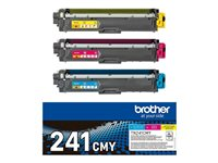 Brother TN241CMY - 3-pack - gul, cyan, magenta - original - tonerkassett - för Brother DCP-9015, DCP-9020, HL-3140, HL-3150, HL-3170, MFC-9140, MFC-9330, MFC-9340 TN241CMY