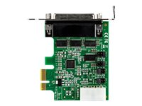 StarTech.com 4-portars PCI Express RS232-seriellt adapterkort - PCIe RS232-seriellt värdstyrenhetskort - PCIe till seriell DB9 - 16950 UART - Expansionskort med låg profil - Windows/Linux - Seriell adapter - PCIe låg profil - RS-232 x 4 PEX4S953LP