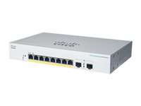 Cisco Business 220 Series CBS220-8FP-E-2G - Switch - smart - 8 x 10/100/1000 (PoE+) + 2 x gigabit SFP (upplänk) - rackmonterbar - PoE+ (130 W) - återanvänd CBS220-8FPE2GEU-RF