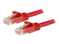 StarTech.com 7.5m CAT6 Ethernet Cable, 10 Gigabit Snagless RJ45 650MHz 100W PoE Patch Cord, CAT 6 10GbE UTP Network Cable w/Strain Relief, Red, Fluke Tested/Wiring is UL Certified/TIA - Category 6 - 24AWG (N6PATC750CMRD) - Patch-kabel - RJ-45 (hane) till RJ-45 (hane) - 7.5 m - UTP - CAT 6 - hakfri - röd N6PATC750CMRD