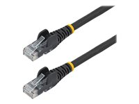 StarTech.com 3m LSZH CAT6 Ethernet Cable, 10 Gigabit Snagless RJ45 100W PoE Network Patch Cord with Strain Relief, CAT 6 10GbE UTP, Black, Individually Tested/ETL, Low Smoke Zero Halogen - Category 6 - 24AWG (N6LPATCH3MBK) - Patch-kabel - RJ-45 (hane) till RJ-45 (hane) - 3 m - 6 mm - UTP - CAT 6 - hakfri - svart N6LPATCH3MBK