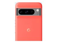 Google - Baksidesskydd för mobiltelefon - silikon, polykarbonatskal, aluminium - Coral - för Pixel 8 Pro GA04977