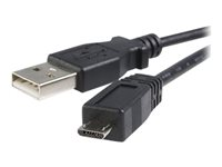 StarTech.com 0,5 m Micro USB-kabel - A till Micro B - USB-kabel - USB (hane) till mikro-USB typ B (hane) - USB 2.0 - 50 cm - svart - för P/N: KITBXAVHDPEU, KITBXAVHDPUK UUSBHAUB50CM