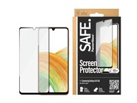 SAFE. by PanzerGlass - Skärmskydd för mobiltelefon - lämplig för fodral - glas - ramfärg svart - för Samsung Galaxy A33 5G SAFE95101