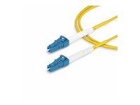 StarTech.com 1m (3.3ft) LC to LC (UPC) OS2 Single Mode Simplex Fiber Optic Cable, 9/125µm, Laser Optimized, 40G/100G, Bend Insensitive, Low Insertion Loss - LSZH Fiber Patch Cord (SPSMLCLC-OS2-1M) - Patch-kabel - LC/UPC enkelläge (hane) till LC/UPC enkelläge (hane) - 1 m - 1 m - 2 mm - fiberoptisk - simplex - 9 / 125 mikrometer - OS1/OS2 - halogenfri, passiv, dubbelriktad - gul SPSMLCLC-OS2-1M