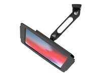 Compulocks iPad 10.2" Space Enclosure Swing Wall Mount - Hölje - Antistöld - för surfplatta - låsbar - höggradig aluminium - svart - skärmstorlek: 10.2" - väggmonterbar, monterbar på ytor, bänkskiva - för Apple 10.2-inch iPad (7:e generation, 8:e generation, 9:e generation) 827B102IPDSB