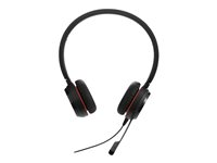 Jabra Evolve 20SE MS stereo - Headset - på örat - kabelansluten - USB-C, USB-A - ljudisolerande - Certifierad för Microsoft-teams 4999-823-369