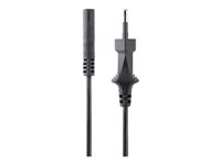 StarTech.com 1 m nätsladd för bärbara datorer, EU-kontakt till C7, 2,5 A 250 V, 18AWG, ersättningssladd för bärbara datorer, strömkabel för bärbara datorer, laddarkabel för bärbara datorer, strömförsörjningskabel för bärbara datorer - UL-listad - Strömkabel - power IEC 60320 C7 till Eurokontakt (hane) - AC 250 V - 1 m - svart PXTNB2SEU1M