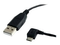 StarTech.com 1,8 m Micro USB-kabel - A till vänstervinklad Micro B - USB-kabel - USB (hane) till mikro-USB typ B (hane) - USB 2.0 - 1.8 m - vänstervinklad kontakt, 90° anslutning - svart - för P/N: USB2PCARBK, USB2PCARBKS, USBEXTAA10BK, USBEXTAA6BK, USBLT2PCARW, USBUB2PCARB UUSBHAUB6LA