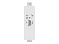 VISION TechConnect 3 - Modulkontaktplatta med insnäppsfästen - USB Typ C - vit TC3 USBCFF