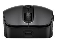 HP 695 - Mus - Qi-laddning - 7 knappar - trådlös - Bluetooth - svart 8F1Y4AA