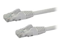 StarTech.com 100ft CAT6 Ethernet Cable, 10 Gigabit Snagless RJ45 650MHz 100W PoE Patch Cord, CAT 6 10GbE UTP Network Cable w/Strain Relief, White, Fluke Tested/Wiring is UL Certified/TIA - Category 6 - 24AWG (N6PATCH100WH) - Patch-kabel - RJ-45 (hane) till RJ-45 (hane) - 30.5 m - UTP - CAT 6 - hakfri - vit N6PATCH100WH