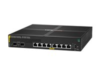 HPE Aruba Networking CX 6000 8p 10M/100M/1G Class4 PoE 2p SFP 1G 67W Switch - Switch - Administrerad - 8 x 10/100/1000 (PoE+) + 2 x gigabit SFP (upplänk) - rackmonterbar, väggmonterbar - PoE+ (67 W) - BTO S4R23A