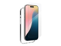iFrogz Defence - Baksidesskydd för mobiltelefon - klar - med skärmskydd av härdat glas - för Apple iPhone 16 Pro 300515348